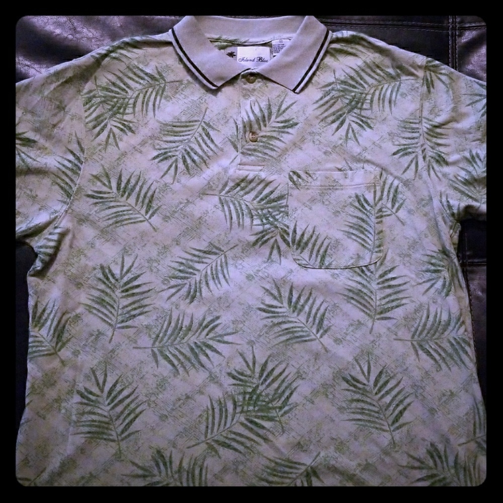 Men's Palm leaf print shirt